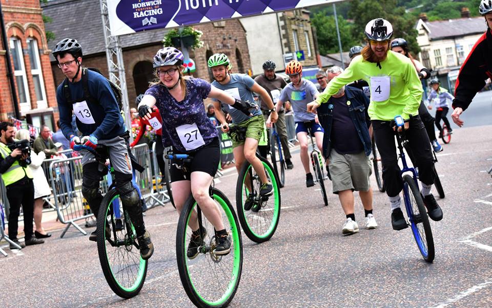 Unicycle Horwich cycle festival